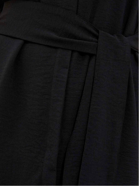 Moodo Čierne dámske dlhé šaty Moodo