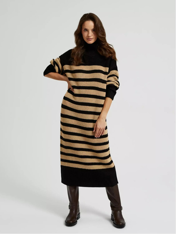 Moodo Dámske šaty s rolákom Moodo