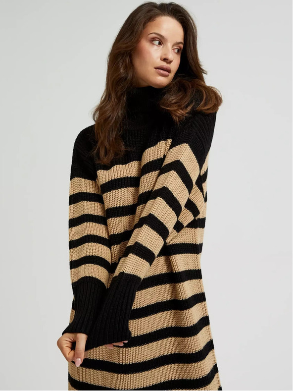 Moodo Dámske šaty s rolákom Moodo