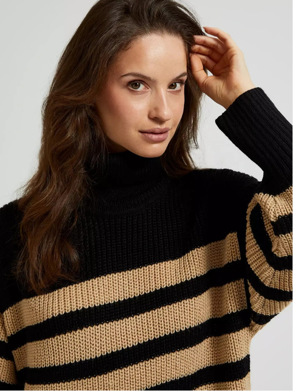 Moodo Dámske šaty s rolákom Moodo