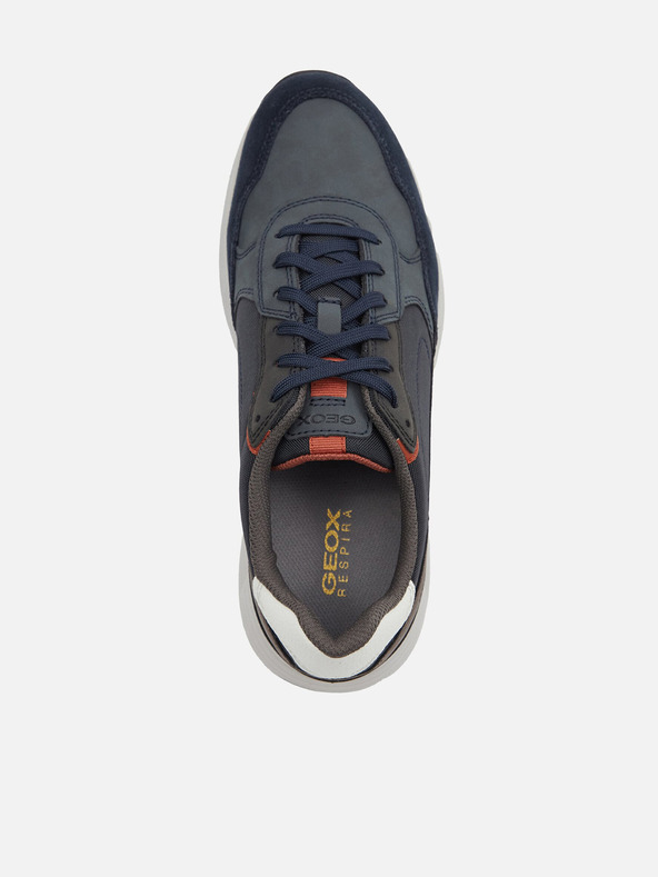 Geox Modré pánske voľnočasové topánky Geox Molveno
