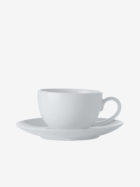 Maxwell & Williams Biela porcelánová šálka a podšálka na espresso White Basics 100ml Maxwell & Williams