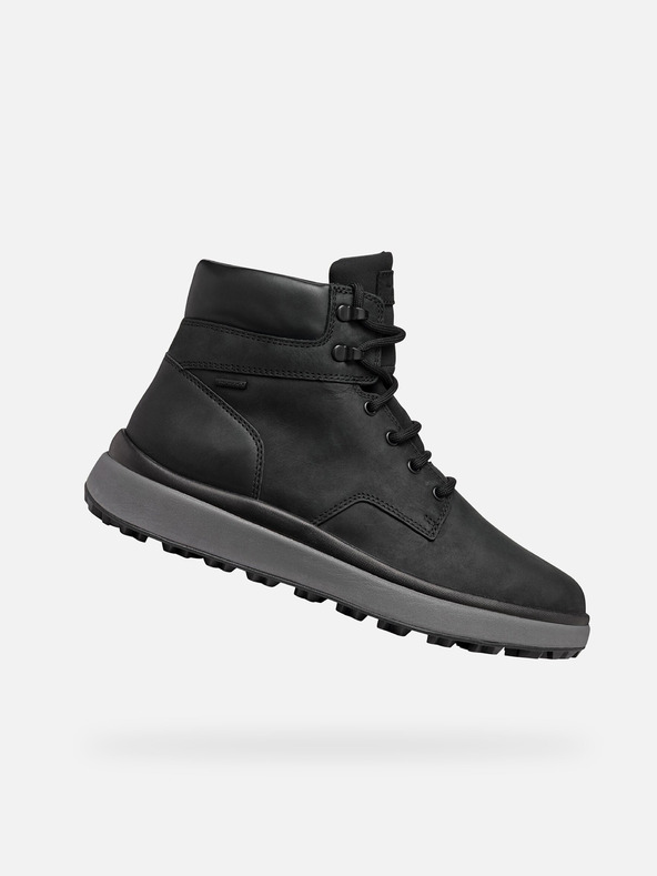 Geox Čierne pánske členkové tenisky Geox Granito + Grip B A