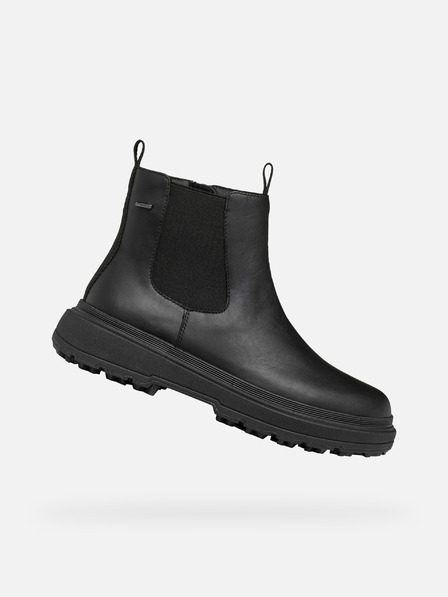 Geox Čierne dámske členkové čižmy Geox Lamidie + Grip ABX