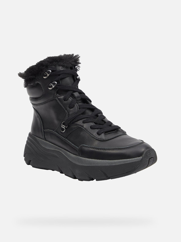 Geox Čierne dámske členkové topánky Geox Diamanta