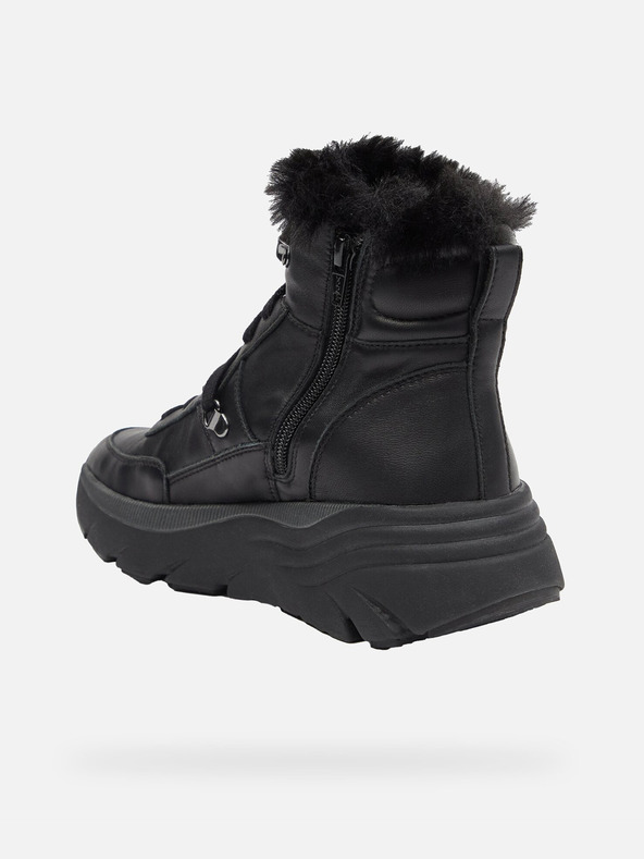 Geox Čierne dámske členkové topánky Geox Diamanta