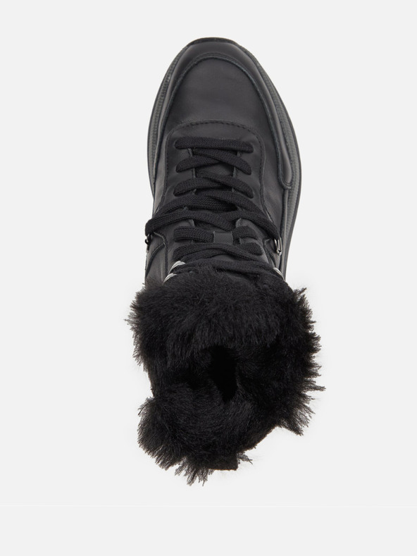 Geox Čierne dámske členkové topánky Geox Diamanta