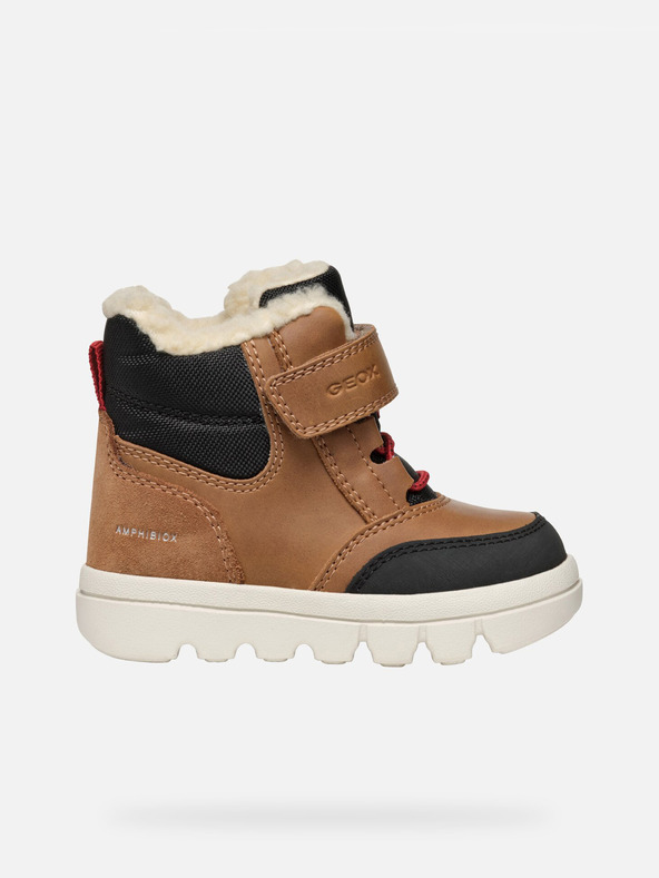 Geox Hnedé chlapčenské zimné topánky Geox Willaboo B Ab