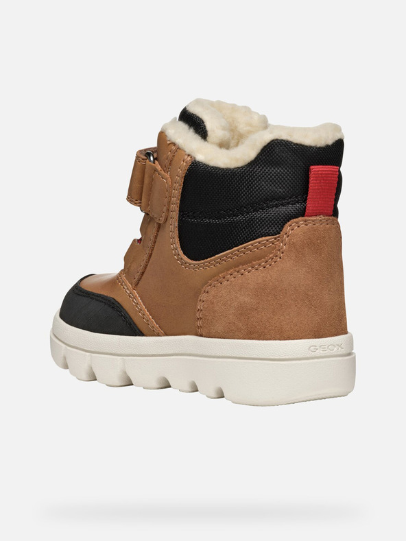 Geox Hnedé chlapčenské zimné topánky Geox Willaboo B Ab