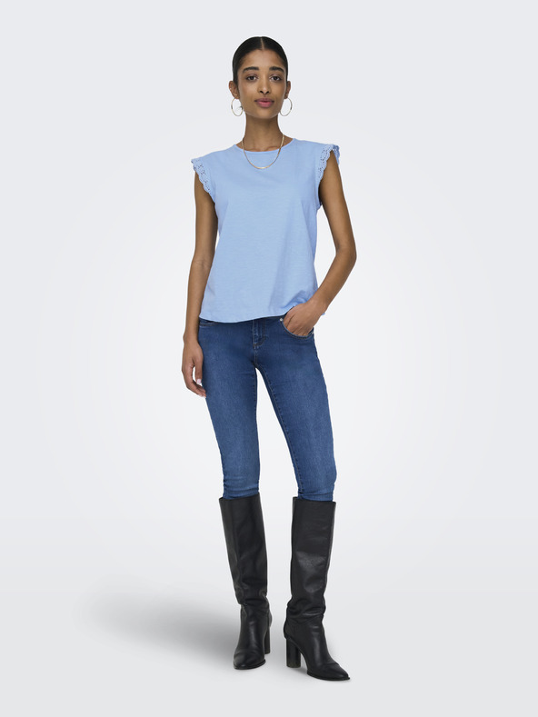 Jacqueline de Yong Modré dámske tričko JDY