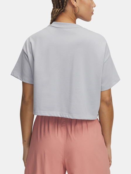 Under Armour Dámske tričko Under Armour UA W VARSITY MIX HW SS CROP-GRY