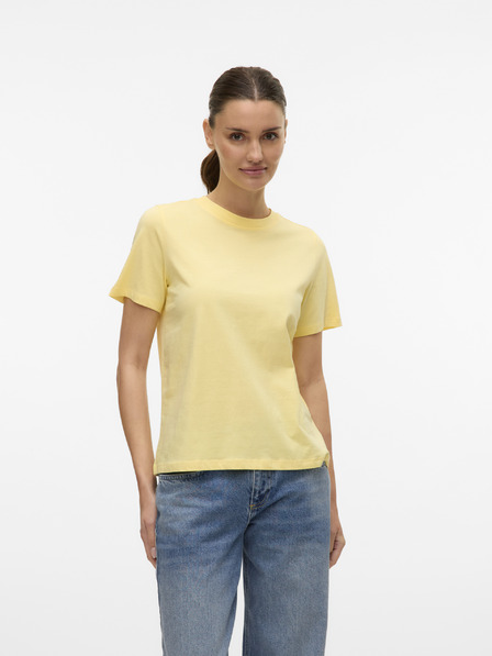 Vero Moda Vero Moda Žlté dámske tričko