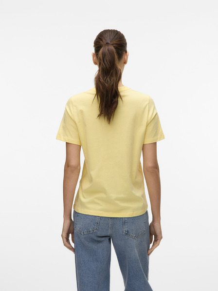 Vero Moda Vero Moda Žlté dámske tričko
