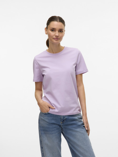 Vero Moda Fialové dámske tričko Vero Moda