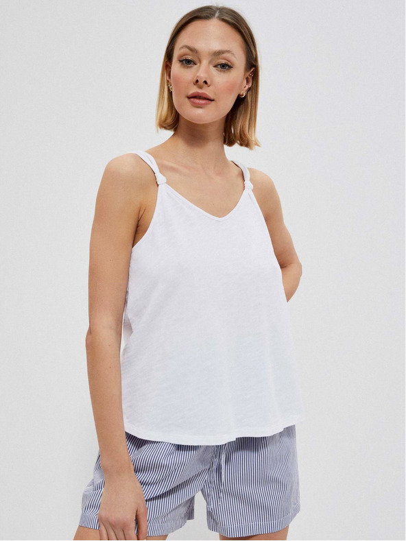 Moodo Biele dámske tielko Moodo