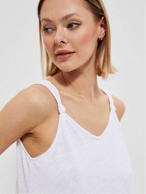 Moodo Biele dámske tielko Moodo