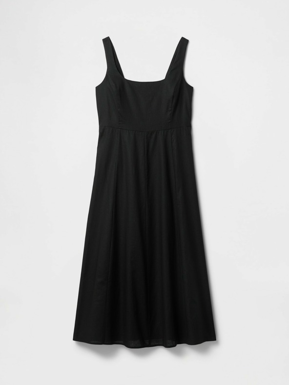 GAP Ľanové midi šaty GAP