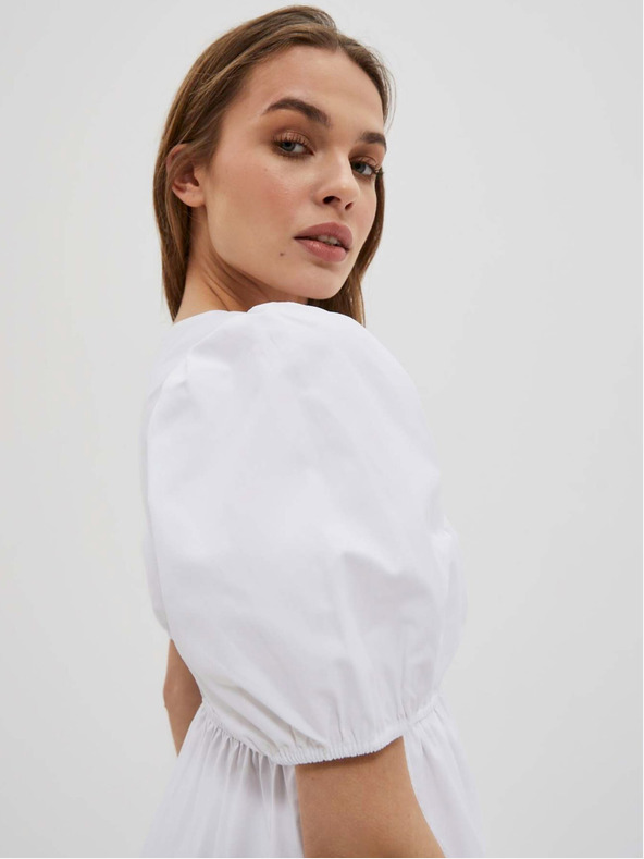 Moodo Biele dámske šaty Moodo