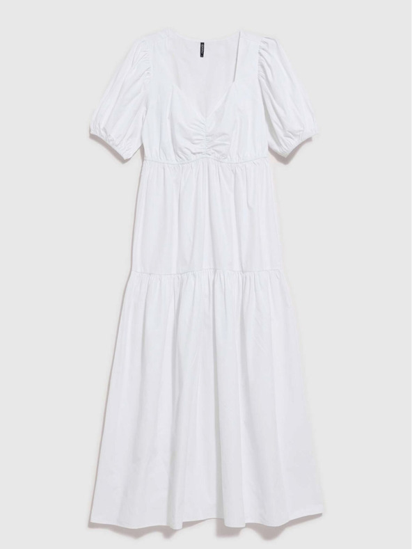 Moodo Biele dámske šaty Moodo