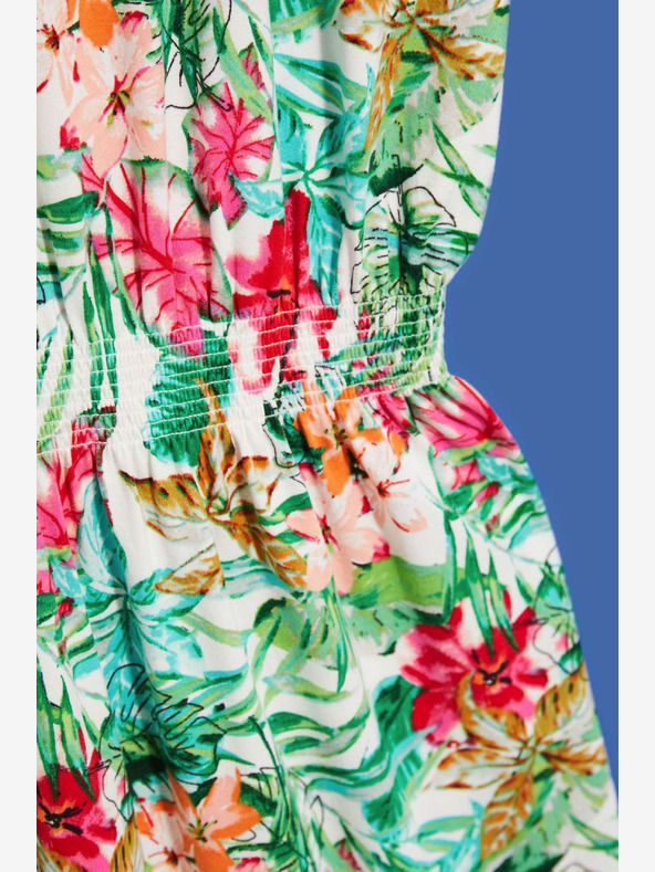 Moodo Zeleno-biele vzorované šaty Moodo