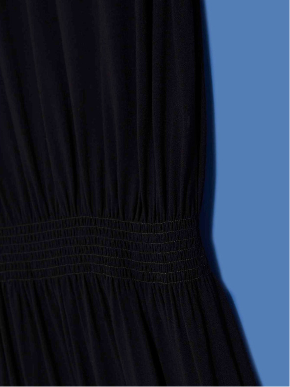 Moodo Čierne dámske dlhé šaty Moodo