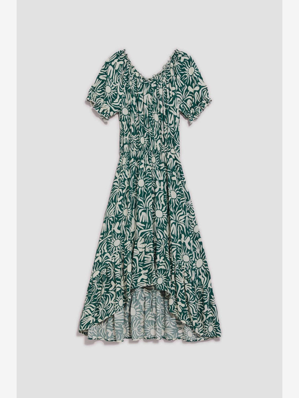 Moodo Zelené vzorované šaty Moodo