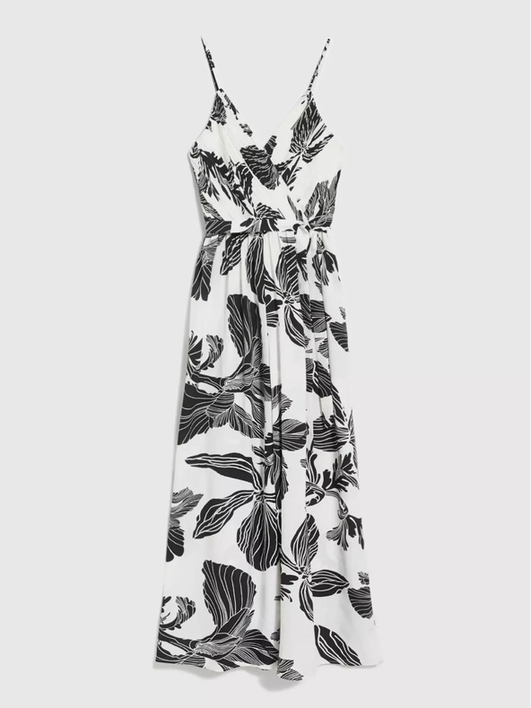 Moodo Čiernobiely overal s tropickým vzorom Moodo