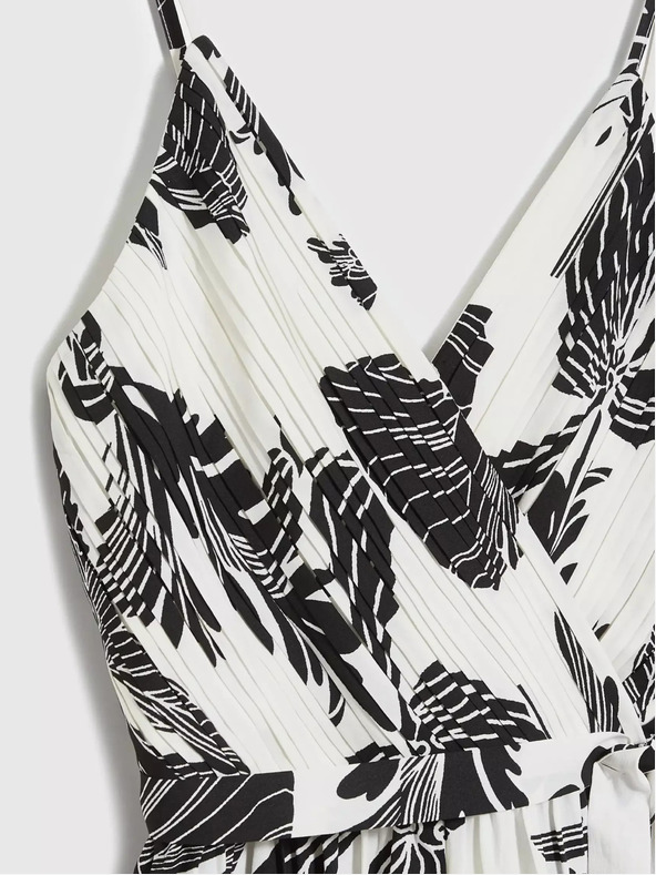 Moodo Čiernobiely overal s tropickým vzorom Moodo