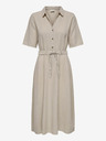 Jacqueline de Yong Béžové dámske košeľové šaty JDY