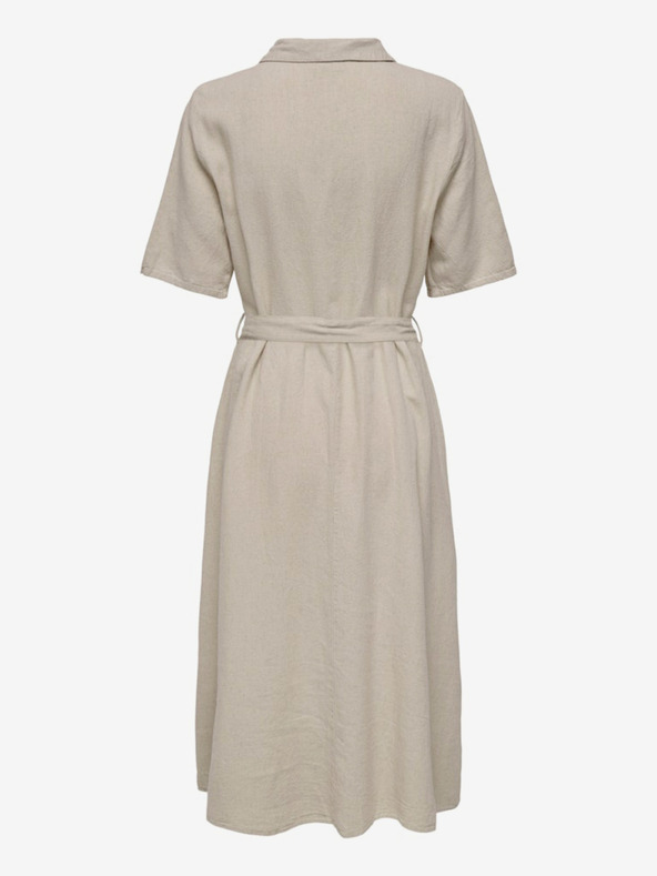 Jacqueline de Yong Béžové dámske košeľové šaty JDY