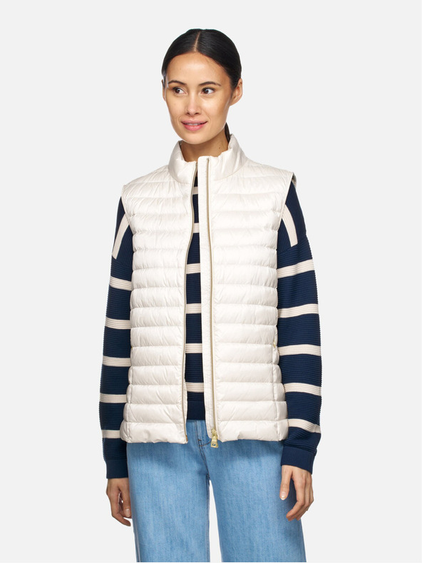 Geox Krémová dámska páperová vesta Geox Jaysen