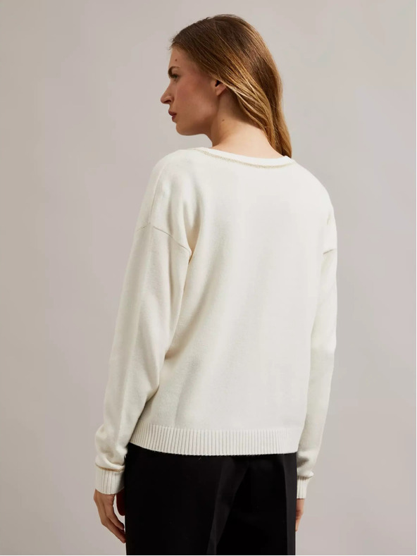 Moodo Dámsky sveter s kovovou niťou Moodo