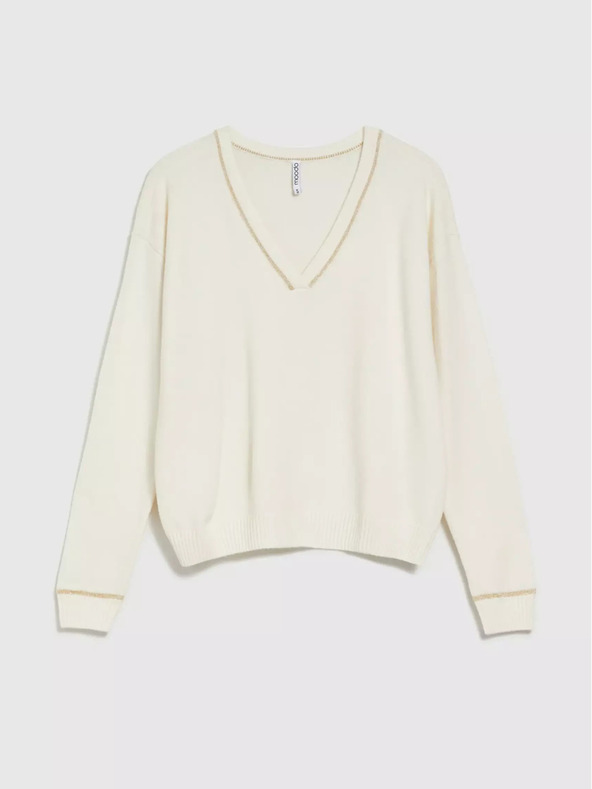 Moodo Dámsky sveter s kovovou niťou Moodo