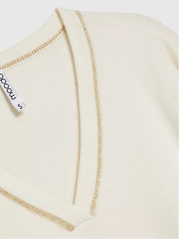 Moodo Dámsky sveter s kovovou niťou Moodo