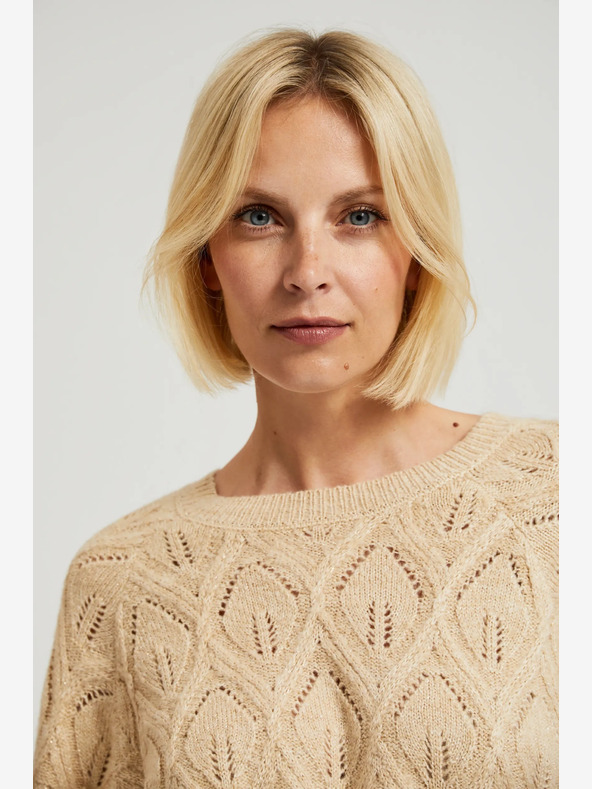 Moodo Moodo Béžový dámsky sveter