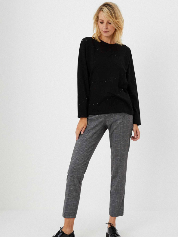 Moodo Čierny dámsky sveter Moodo