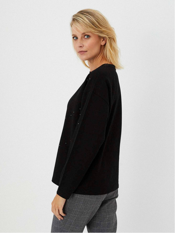 Moodo Čierny dámsky sveter Moodo