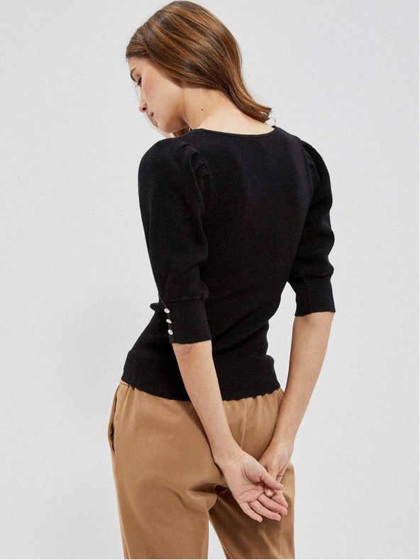 Moodo Čierny dámsky sveter Moodo