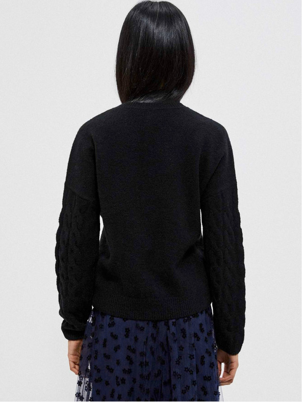 Moodo Čierny dámsky sveter Moodo