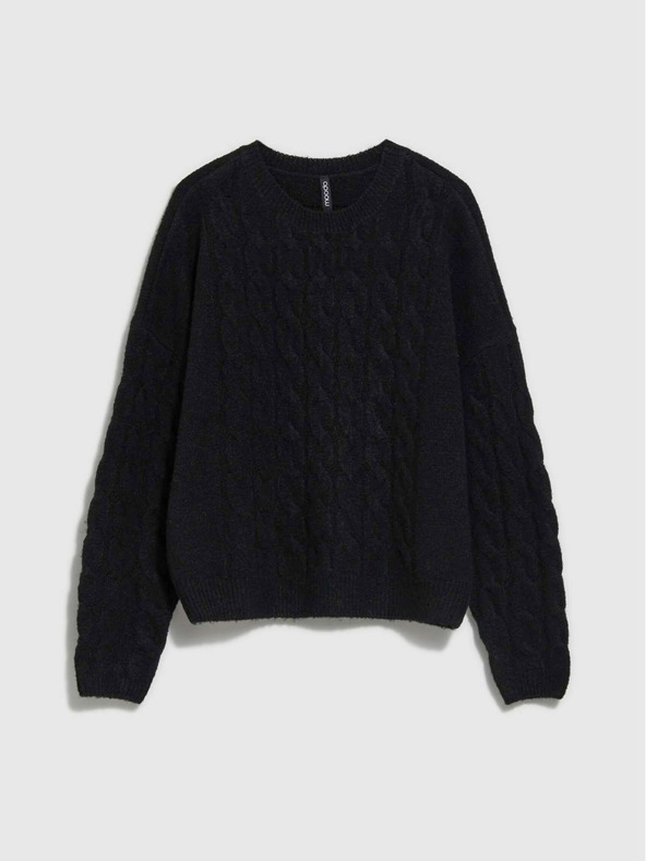 Moodo Čierny dámsky sveter Moodo