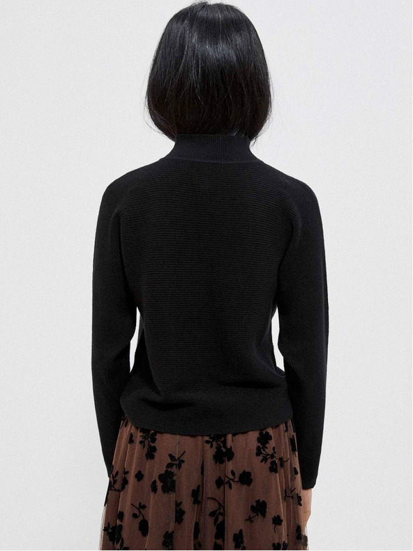 Moodo Čierny dámsky sveter Moodo