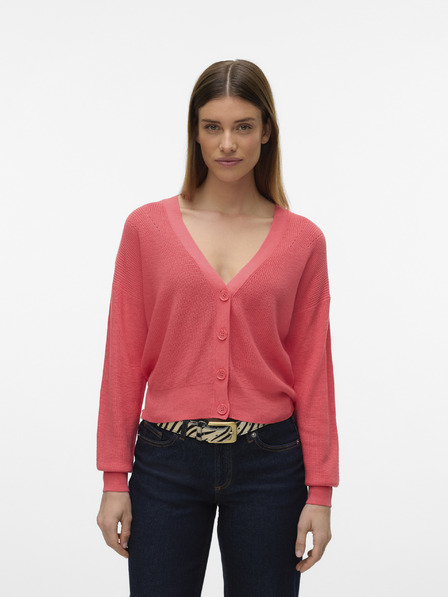 Vero Moda Oranžový dámsky kardigán Vero Moda