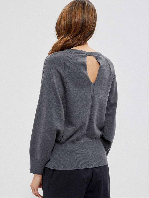 Moodo Šedý dámsky sveter Moodo