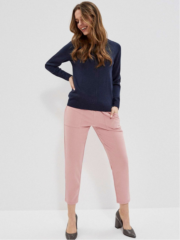 Moodo Tmavomodrý dámsky sveter Moodo