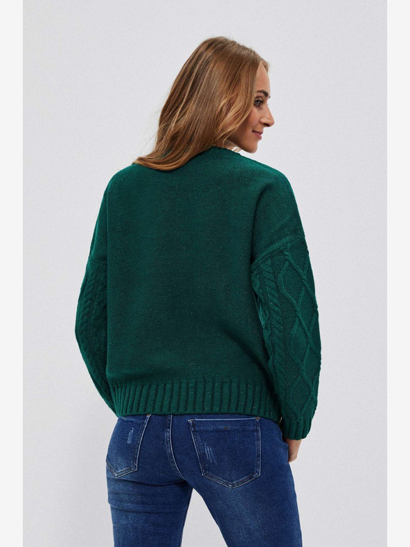 Moodo Zelený dámsky sveter Moodo