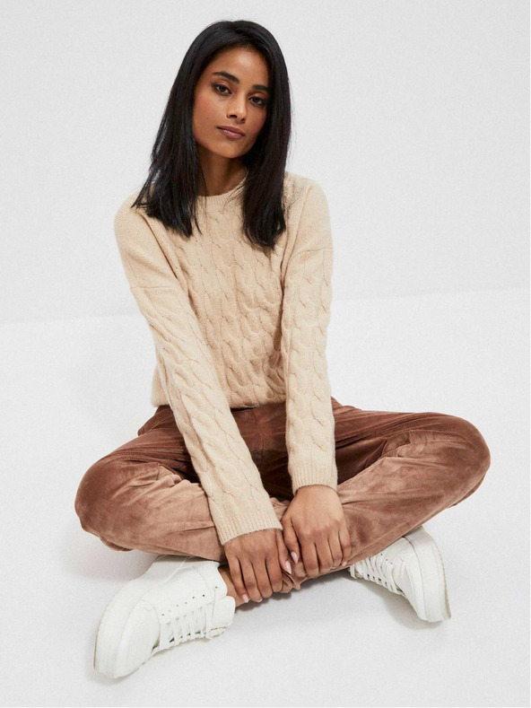 Moodo Moodo Béžový dámsky sveter