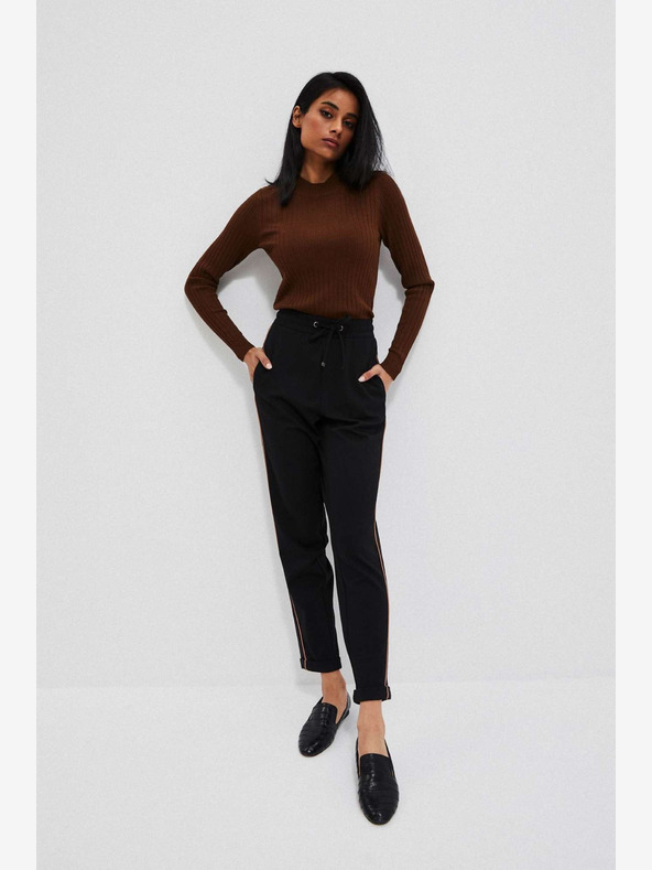 Moodo Hnedý dámsky sveter Moodo