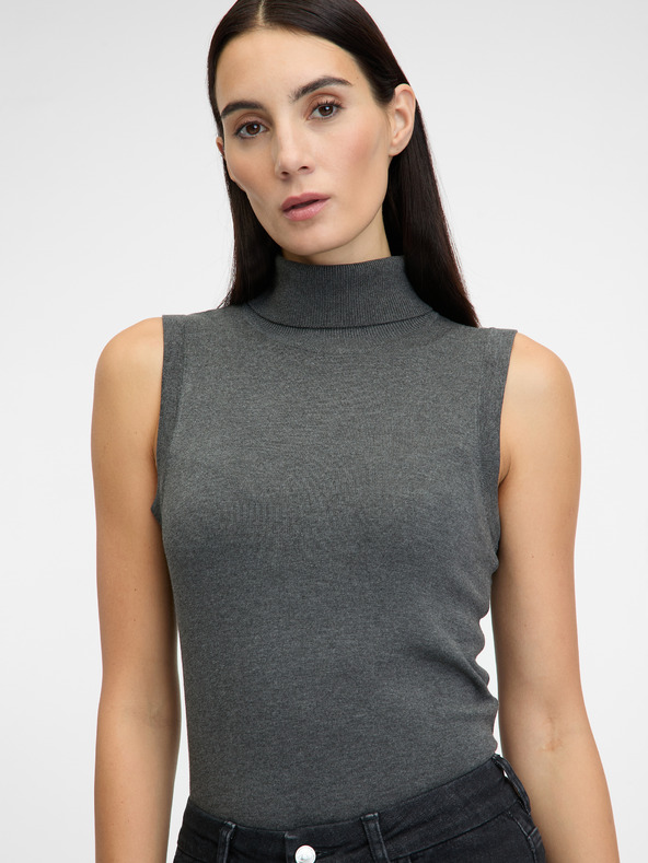 Orsay Sivý dámsky sveter s rolákom ORSAY