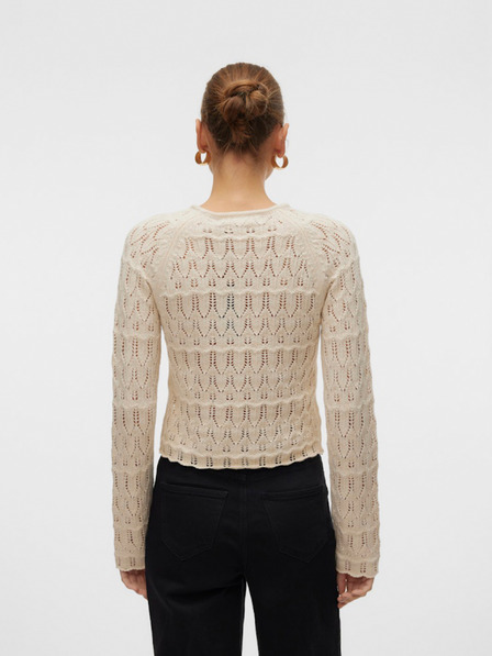 Vero Moda Béžový dámsky sveter Vero Moda