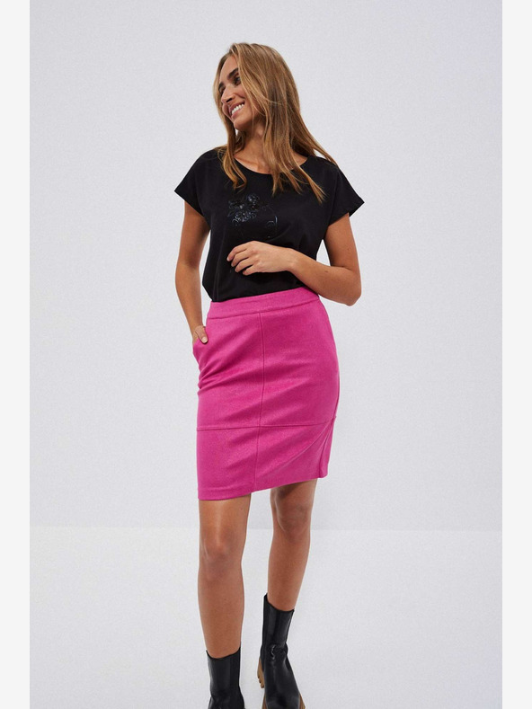 Moodo Ružová dámska sukňa Moodo